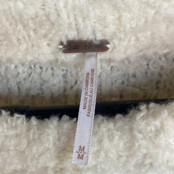 Free‎ People Teddy Sweater Tunic. Wool blend. Oversized. Medium